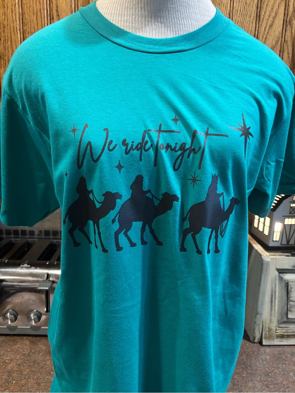American Apparel Teal Short Sleeve Graphic Tee